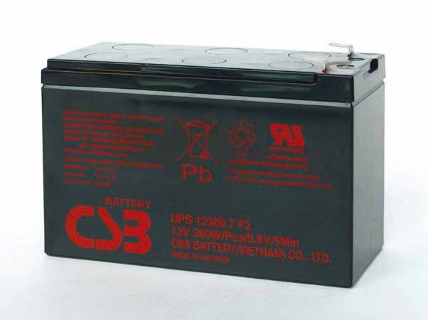 UPS 123607 F2 - аккумулятор CSB 7ah 12V  